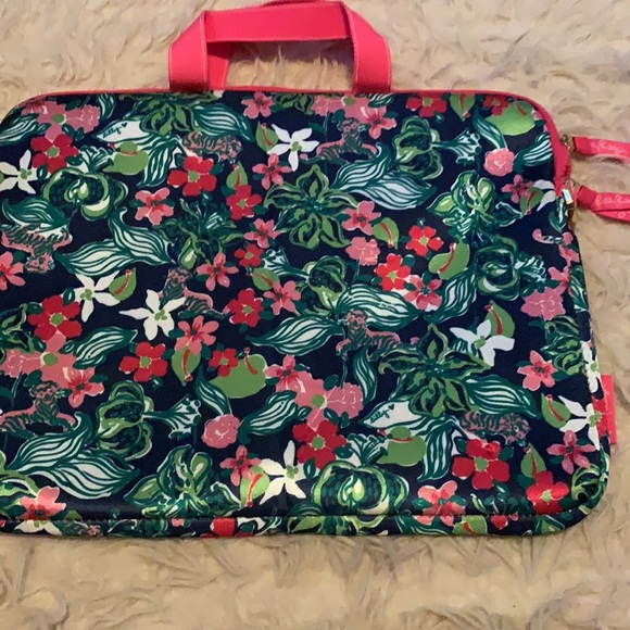Lilly Pulitzer Laptop Bag Tiger Lilly Print - Picture 6 of 8
